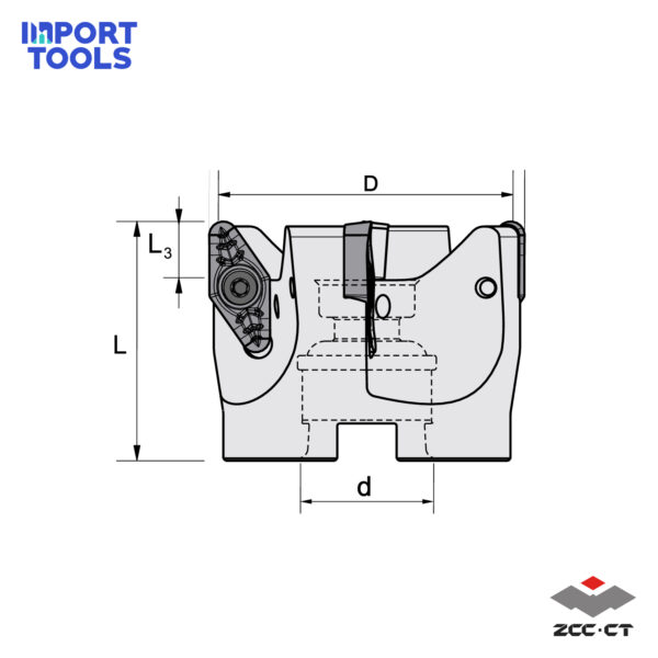Porta para Fresar Aluminio EMPX